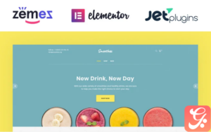 Smoothez - Organic Smoothie Store ECommerce Modern Elementor WooCommerce Theme