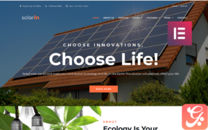 Solarin - Solar Energy Company Elementor WordPress Theme