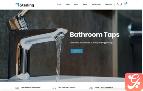 Sterling Bathroom Accessories Store WooCommerce Theme