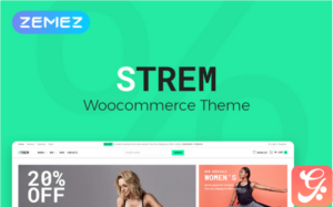 Strem - Sports Store ECommerce Minimal Elementor WooCommerce Theme