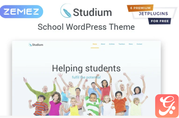 Studium Education Multipurpose Modern Elementor WordPress Theme