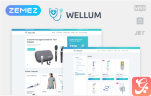 Wellum - Medical ECommerce Classic Elementor WooCommerce Theme