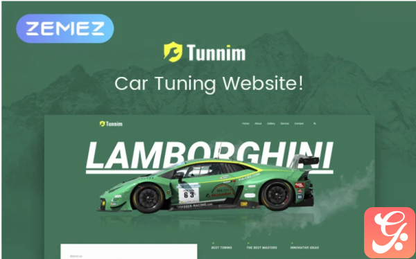 Tunnim Car Tuning Elementor WordPress Theme