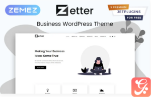 Zetter - Business Multipurpose Black&White Elementor WordPress Theme