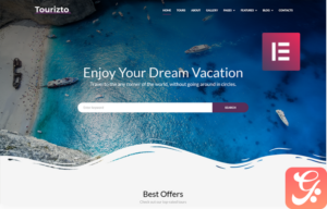 Tourizto - Travel Company WordPress Elementor Theme WordPress Theme