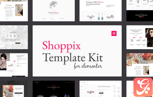 Shoppix - Luxury & Jewellery Shop Elementor Template Kit
