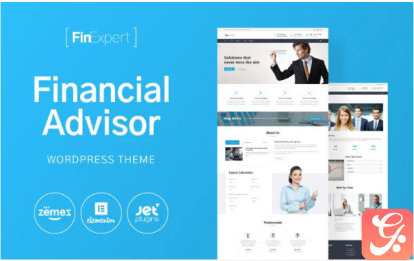 FinExpert Financial Advisory Company Responsive WordPress Theme