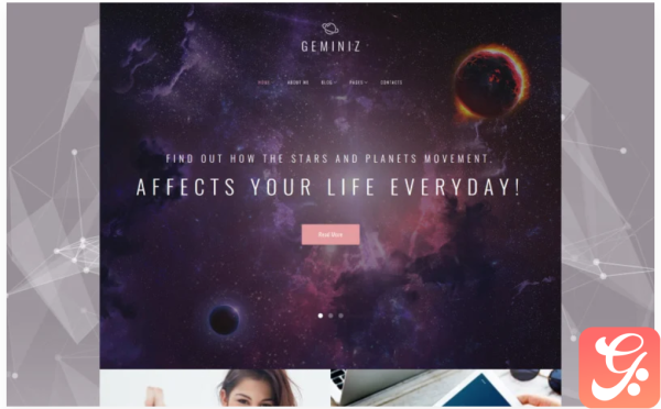 Geminiz - Astrology Blog WordPress Theme