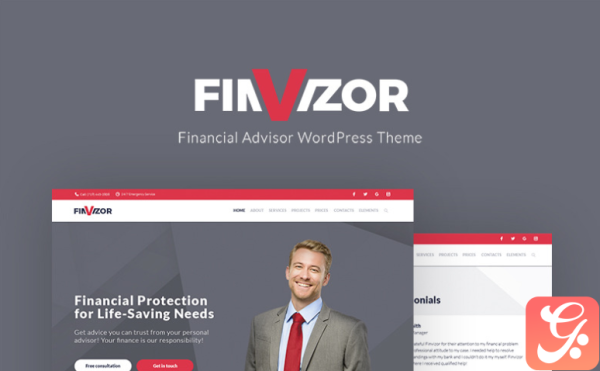 FinVisor Business Consultant WordPress Theme