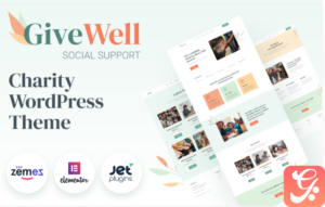 GiveWell - Donation Non-profit Website WordPress Theme