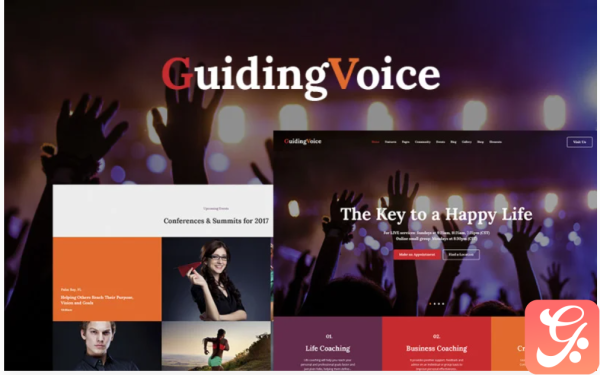 Guiding Voice - Life Coach WordPress Theme