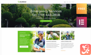 Jardinier lite - Landscaping Services WordPress Theme