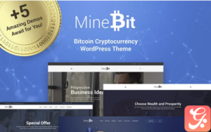 MineBit - Bitcoin Cryptocurrency WordPress Theme