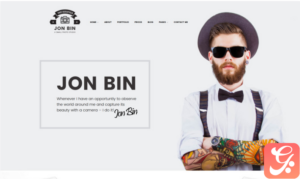 One Page Freelancer Photographer Portfolio WordPress Theme