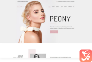 Peony - Fashion Modelling Agency WordPress Theme