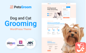 PetsGroom - Dog & Cat Grooming WordPress Theme