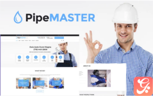 PipeMaster - Plumbing Services WordPress Theme