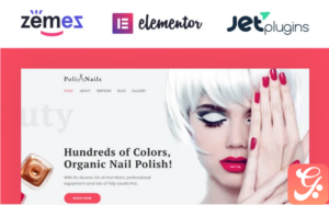 Poli Nails - Nail Salon with Great Widgets and Elementor WordPress Theme