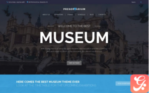Preservarium - Museum Responsive WordPress Theme