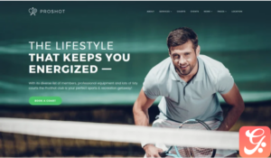 ProShot - Tennis Club Responsive WordPress Theme
