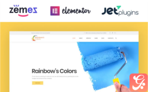 Rainbow's Colors - Painting Company Responsive WordPress Theme