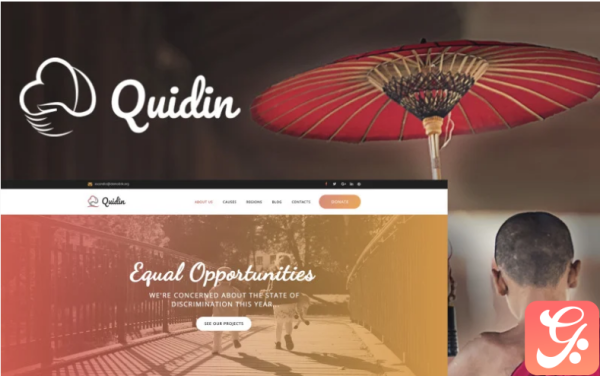 Quidin Charity Fully Responsive WordPress Theme