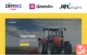 Rentallo - Farming Equipment & Machinery Rentals WordPress Theme