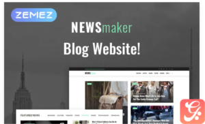 Newsmaker - News Blog Multipurpose Modern Elements WordPress Theme