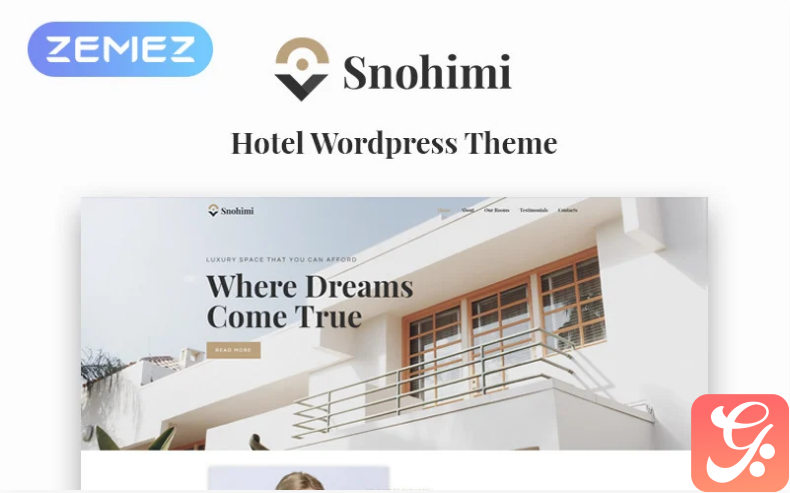 Sanohimi Exotic Hotel WordPress Theme