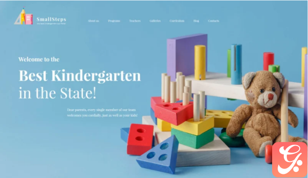 SmallSteps Kindergarten Responsive WordPress Theme