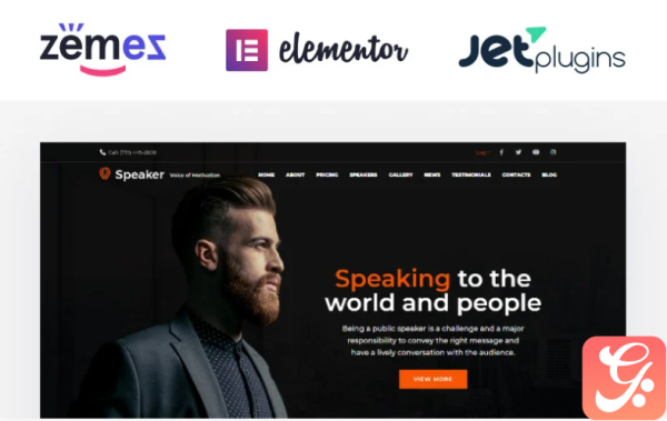 Speaker - Life Coach WordPress Theme