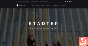 Stadter - Construction Company WordPress Theme