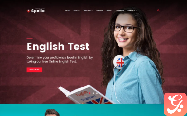 Spello Language School WordPress Theme