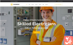 VoltaBolt - Electrician Services Responsive WordPress Theme
