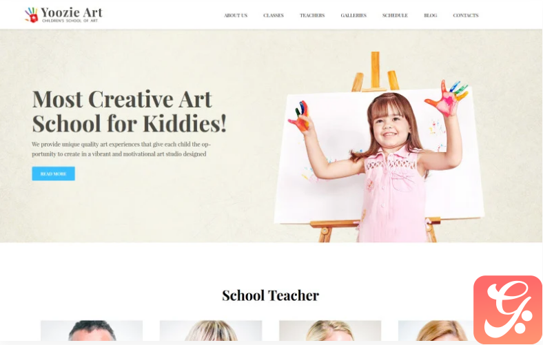 Yoozie - Children Art School WordPress Theme