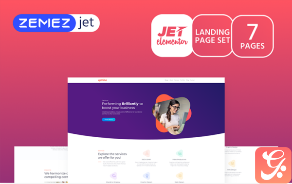 Markent Digital Agency Jet Elementor Template
