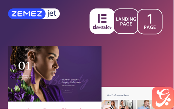 Purplex - Spa Salon Elementor Template