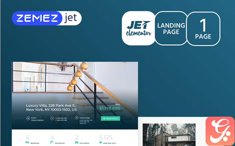 Realcity - Real Estate Jet Elementor Template