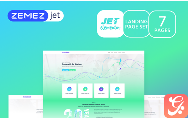 Samplic - Corporate Business Jet Elementor Template