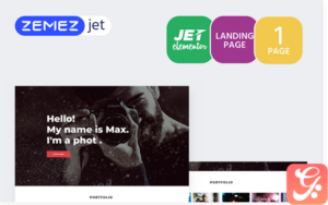 Shootex - Photographer Jet Elementor Template