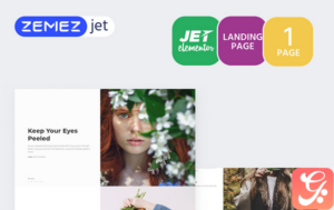 Tinycity - Creative Splitscreen Jet Elementor Template