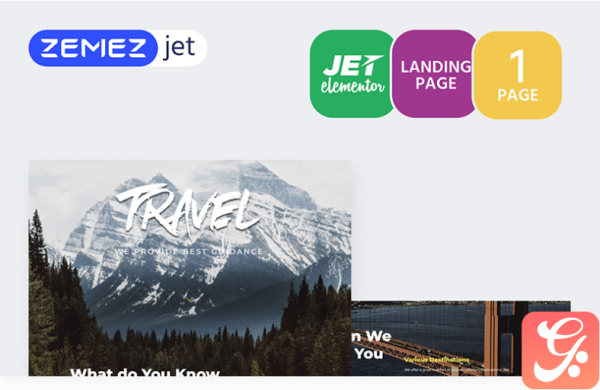 Tournet - Travel Agency Jet Elementor Template