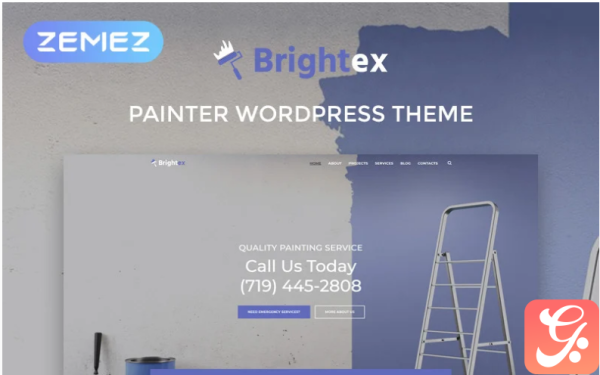 Brightex - Painting Services Multipurpose Classic Elementor WordPress Theme