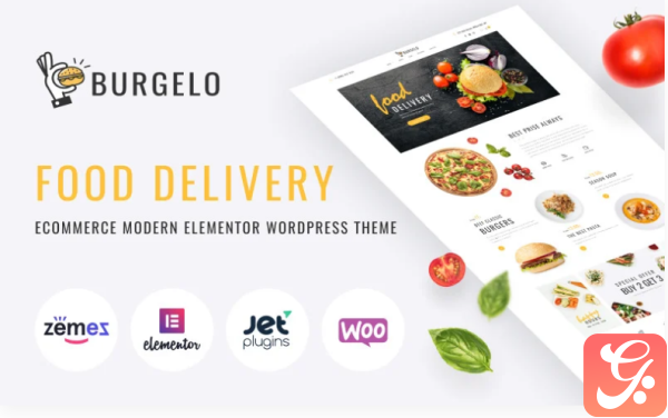 Burgelo Food Delivery ECommerce Modern Elementor WooCommerce Theme