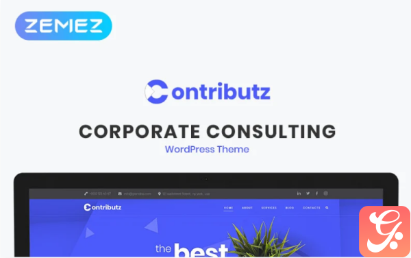 Contributz Corporate Consulting Elementor WordPress Theme