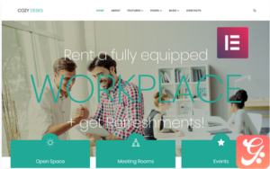 Cozy Desks - Coworking Elementor WordPress Theme