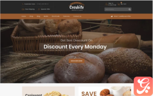 Crevbite - Bakery & Chocolate Store WooCommerce Theme