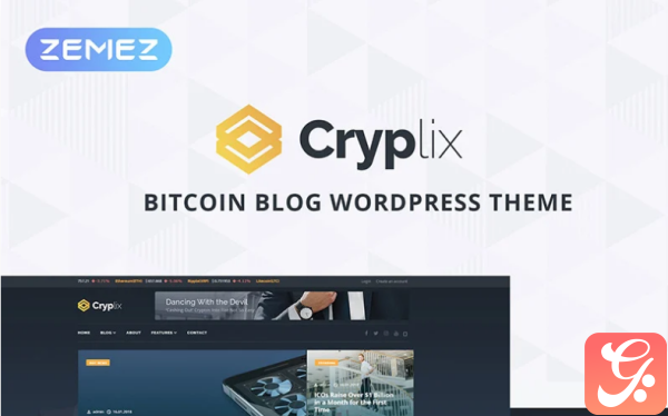 Cryplix Bitcoin Blog WordPress Theme