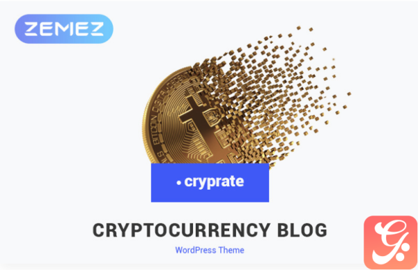 Cryprate Cryptocurrency Blog Elementor WordPress Theme