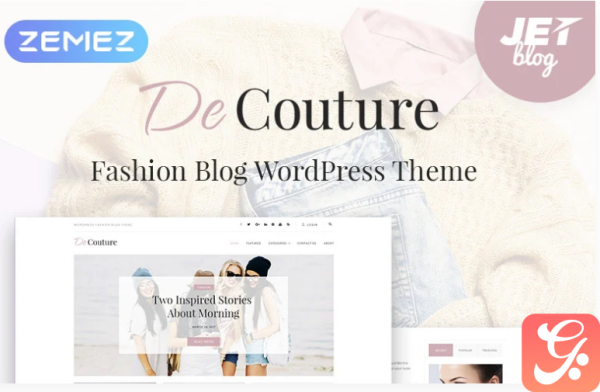 De Couture - Fancy Fashion & Beauty Blog WordPress Theme